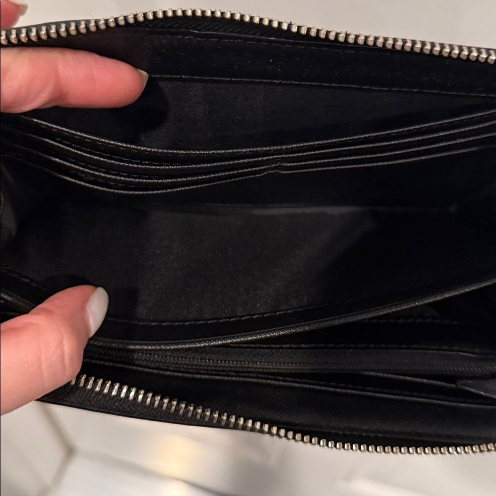Coach Black Zip-Around Wallet - Picture 11 of 16